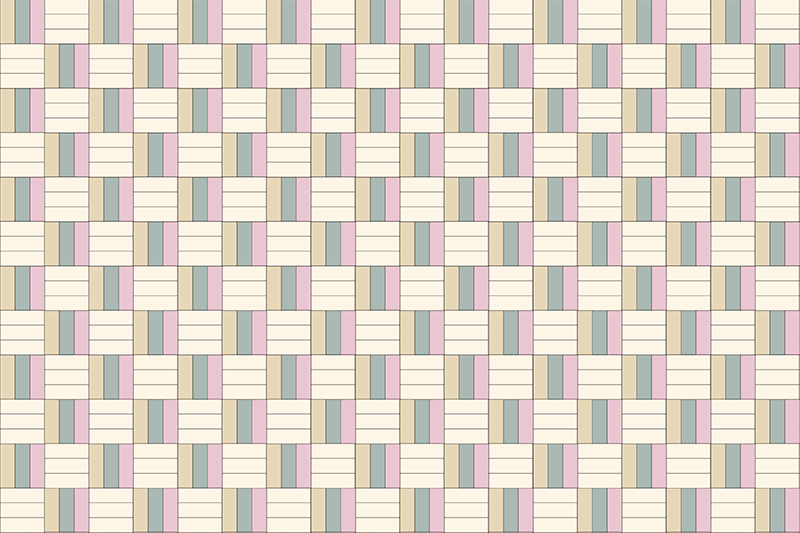 Tkani barvni bloki Vinilne preproge z geometrijskimi vzorci - TenStickers