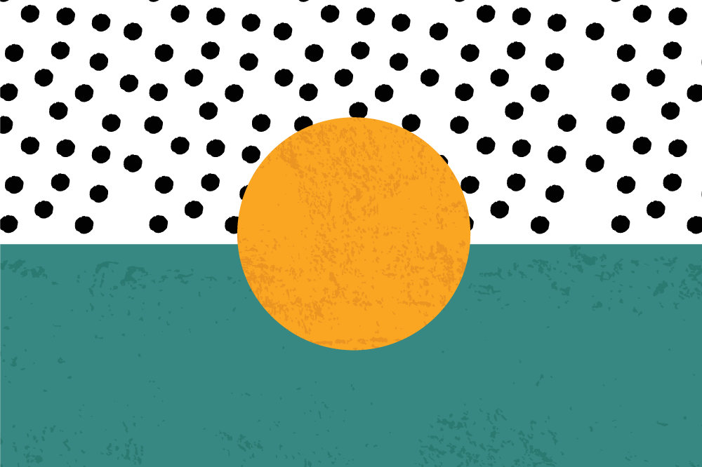 Preproga za dnevno sobo z abstraktnimi pisanimi pikami - TenStickers