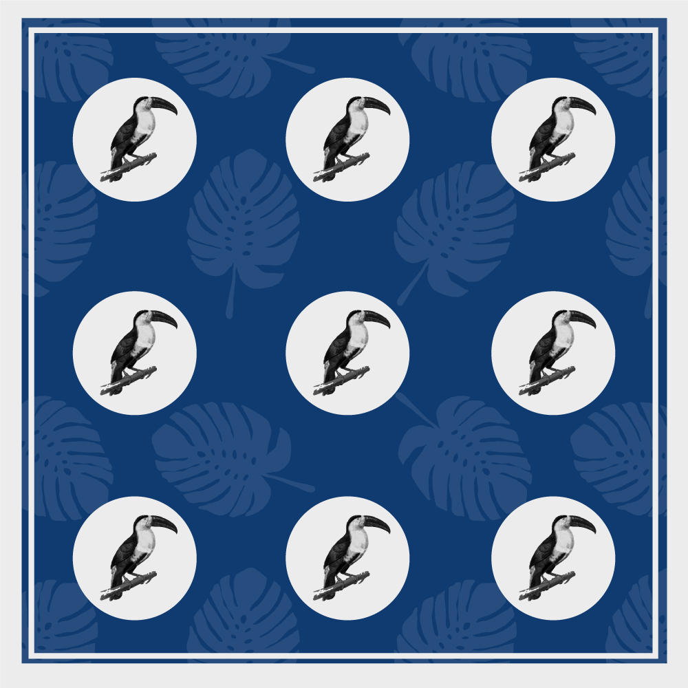 Vzorec tropskega tukana Tepih z živalskim potiskom - TenStickers