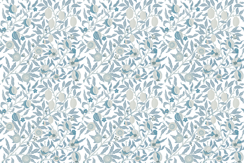 Botanični vzorec listov cvetlična vinilna preproga - TenStickers