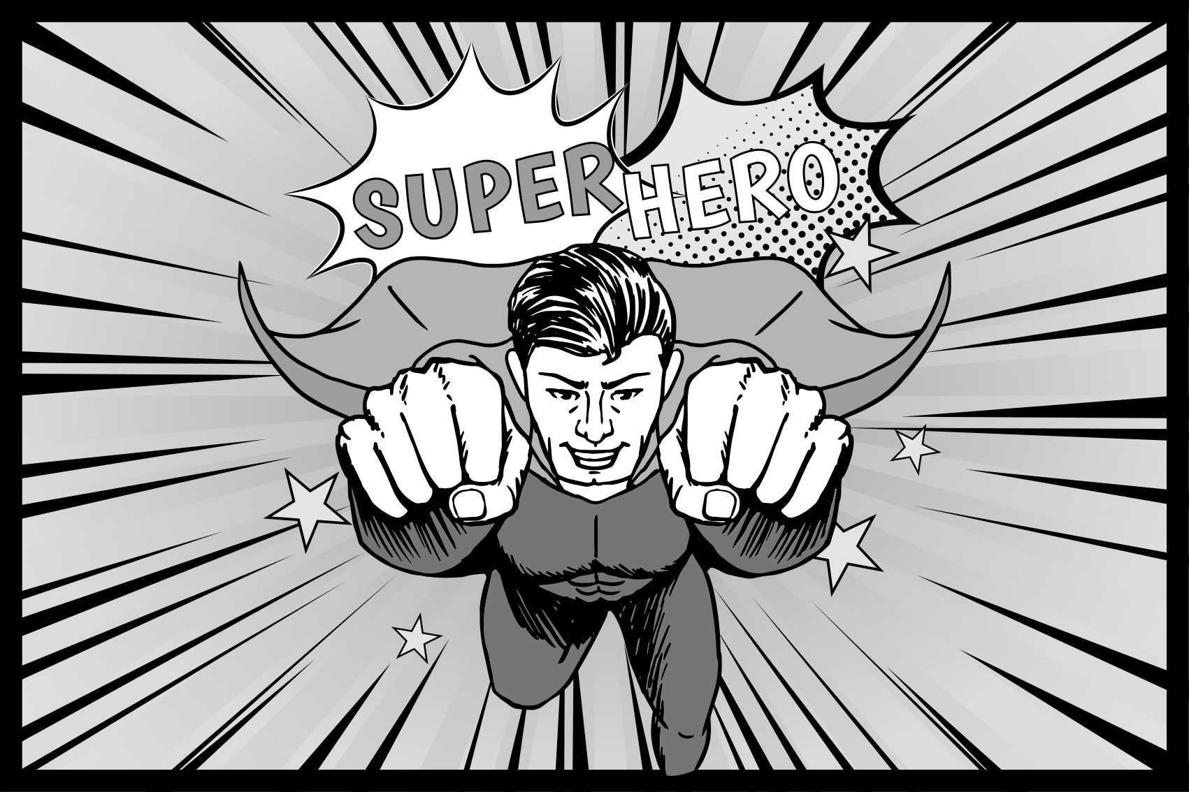 Dinamična grafika superjunaka Otroške vinilna preproga - TenStickers