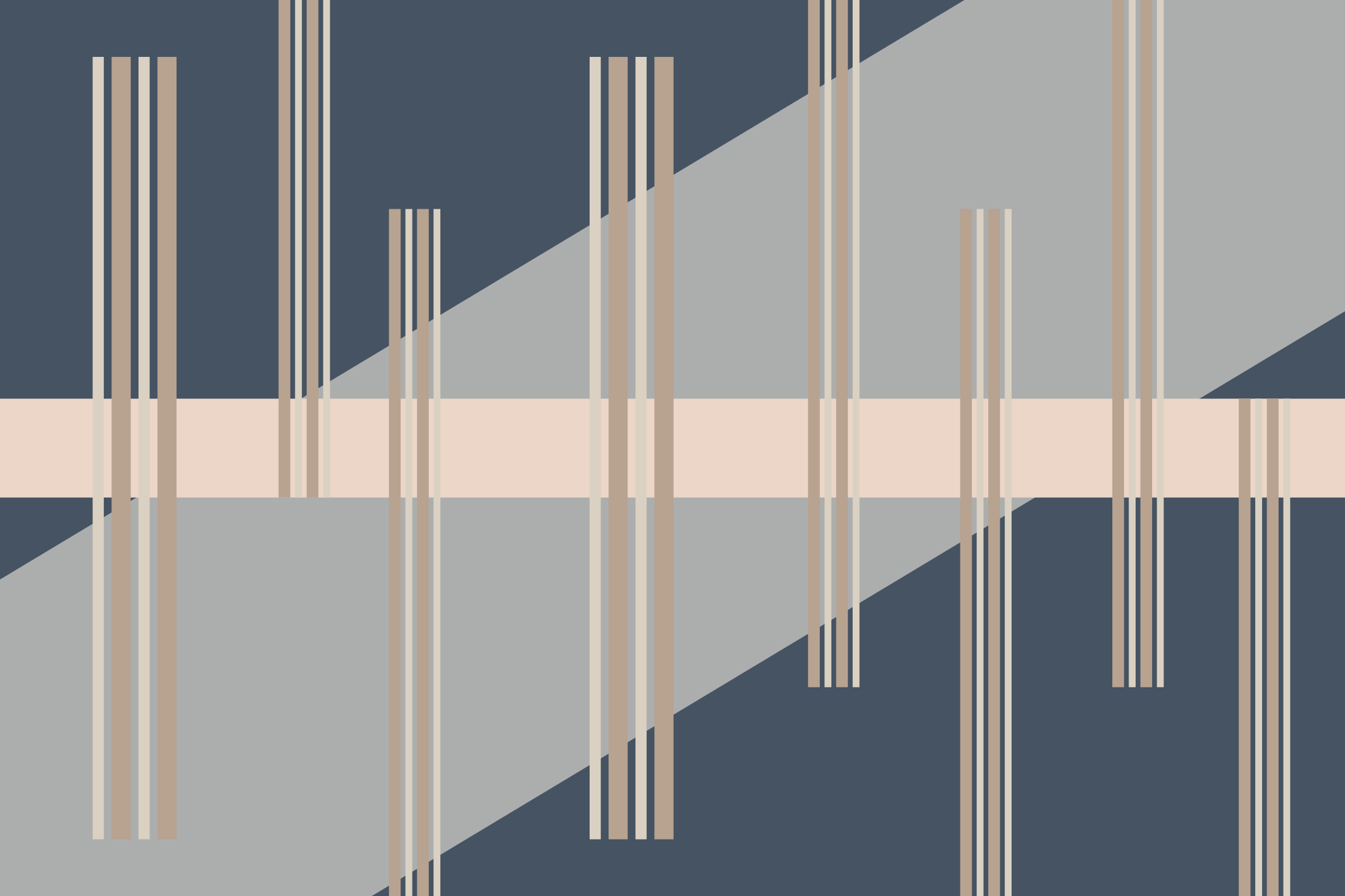 črtasto estetiko Vinilna preproga s črtami - TenStickers