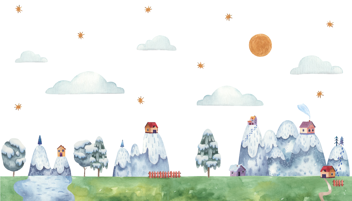 Očaran krajinski prizor Otroške vinilna preproga - TenStickers