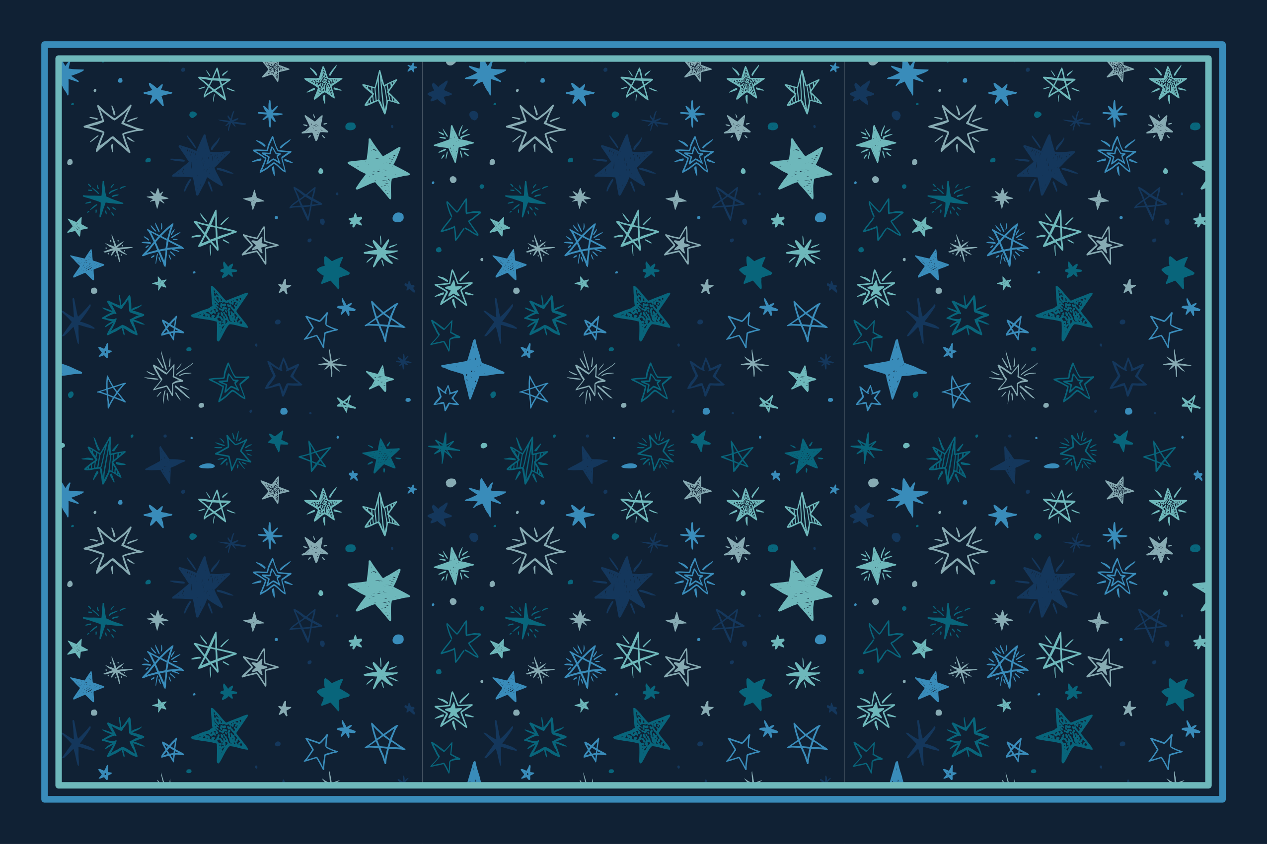 Vinilna preproga s zvezdami nebeški motiv - TenStickers