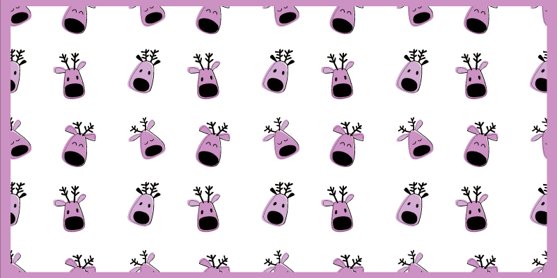 Ilustracije severnih jelenov Vinilna preproga za dojenčke - TenStickers