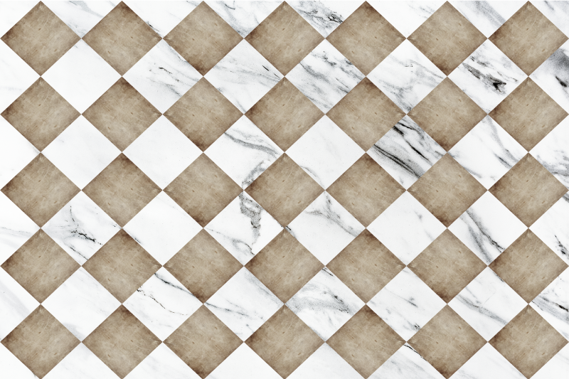 Marmorna vinilna preproga diagonal - TenStickers