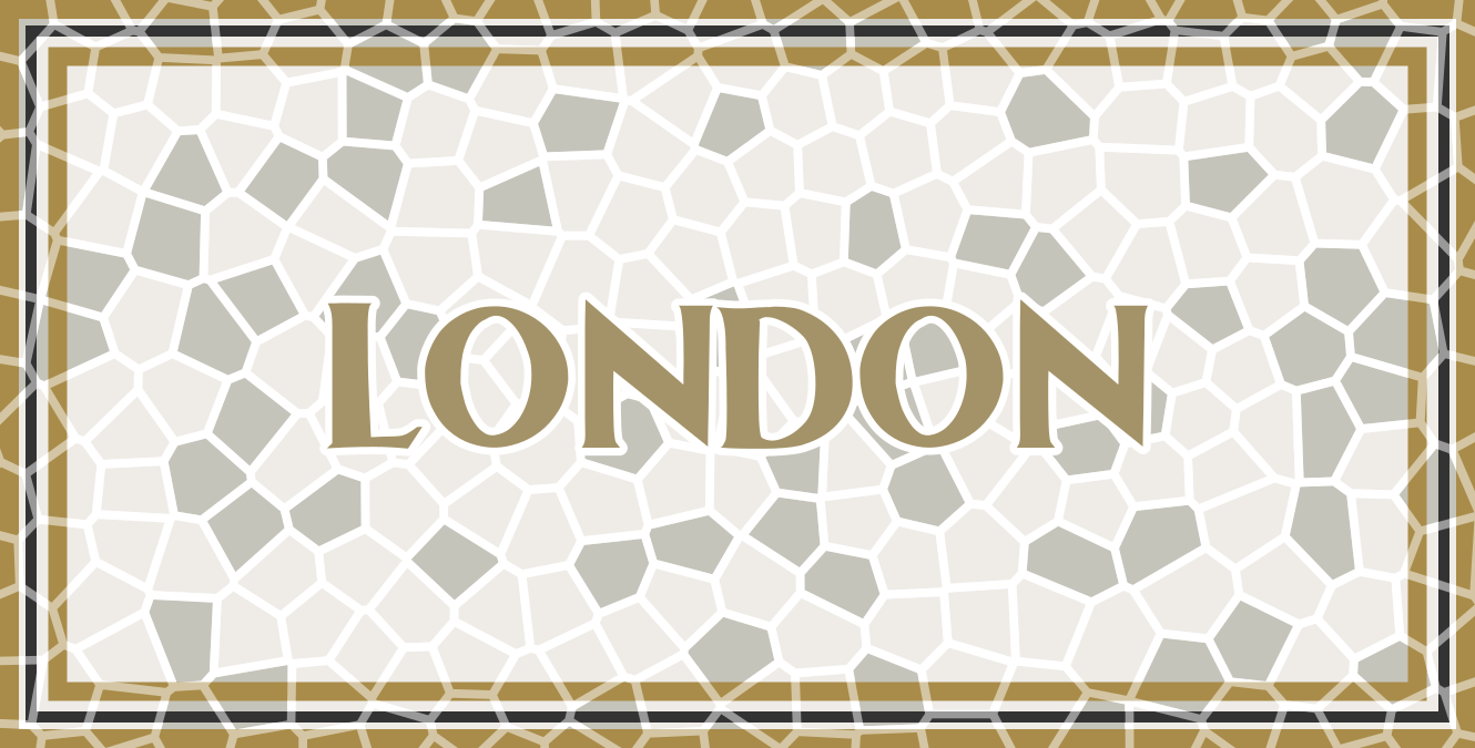 Londonski mozaik Vinilna preproga v mozaiku - TenStickers