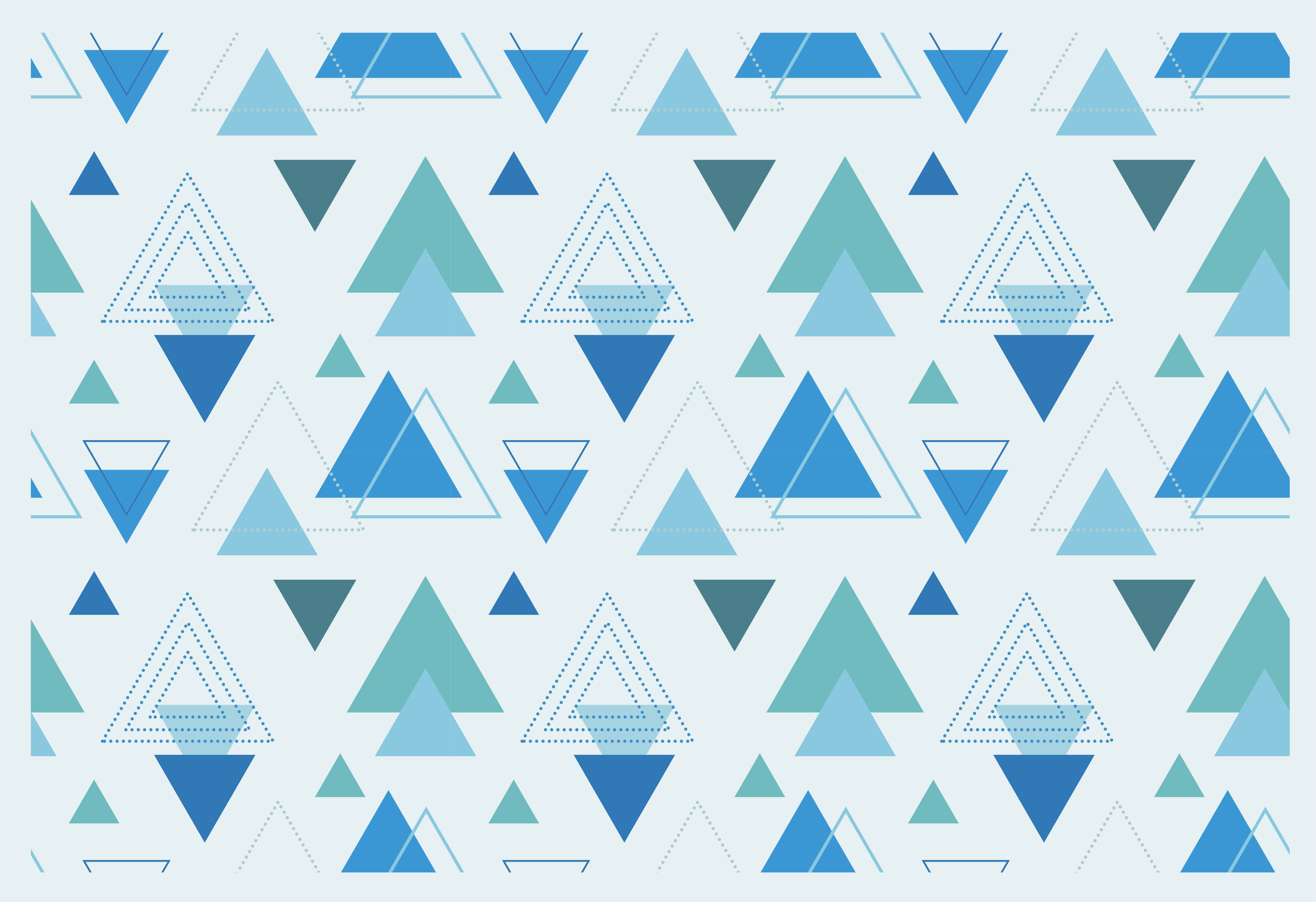Vinilne preproge z geometrijskimi vzorci triangli - TenStickers