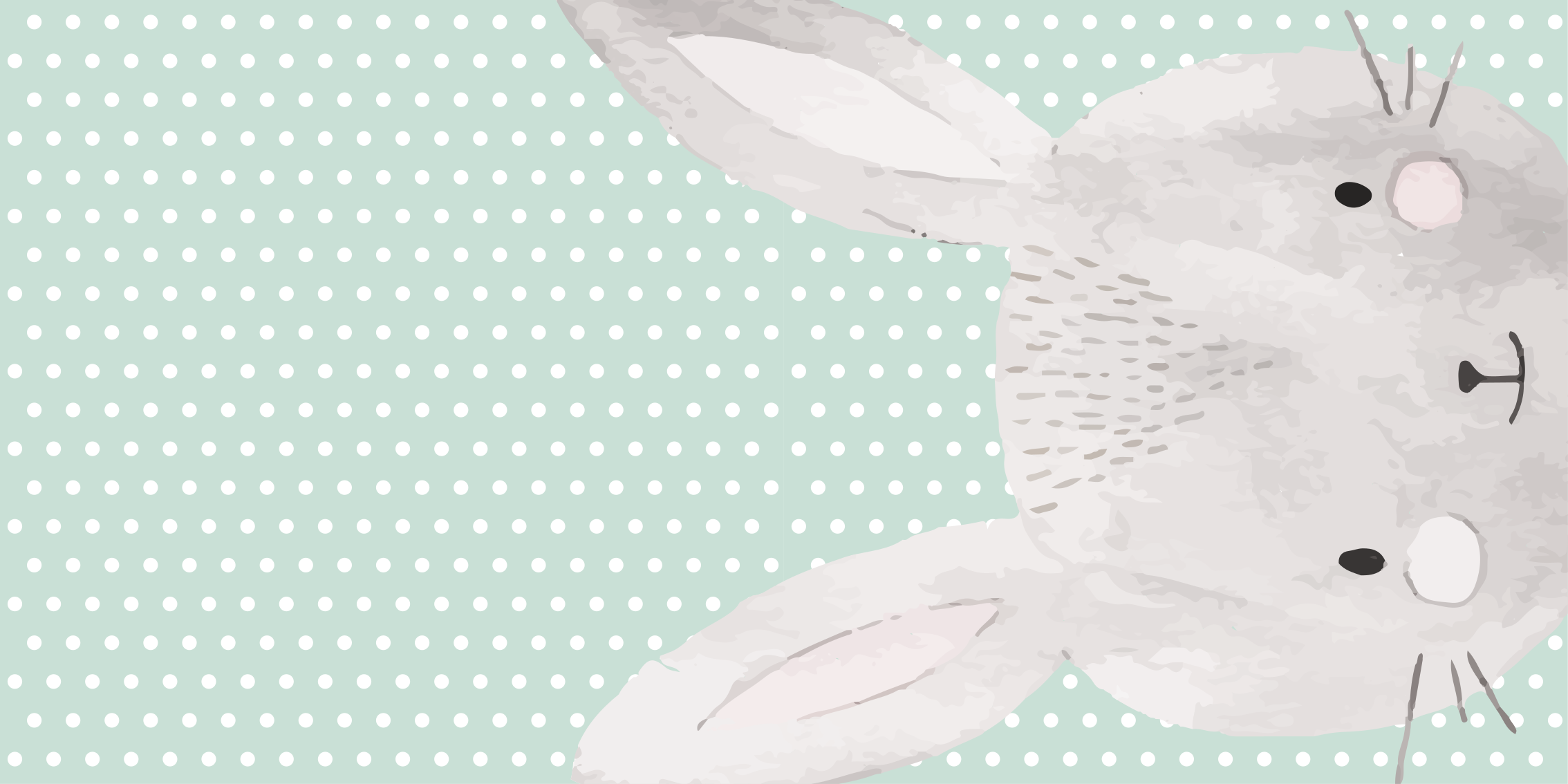 Ilustracija zajčka Vinilna preproga za dojenčke - TenStickers