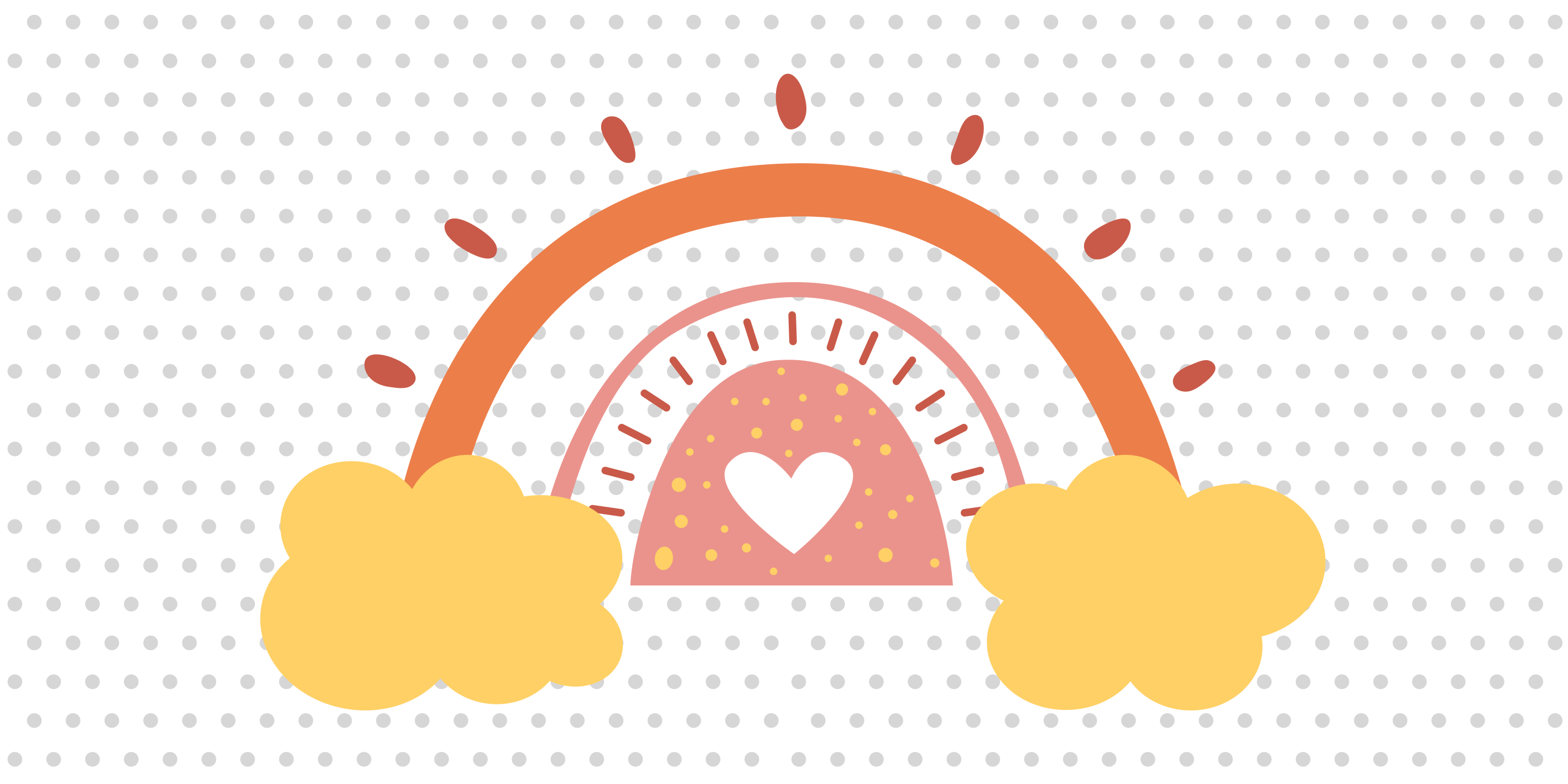 Mavrična oblačna pokrajina Vinilna preproga za dojenčke - TenStickers