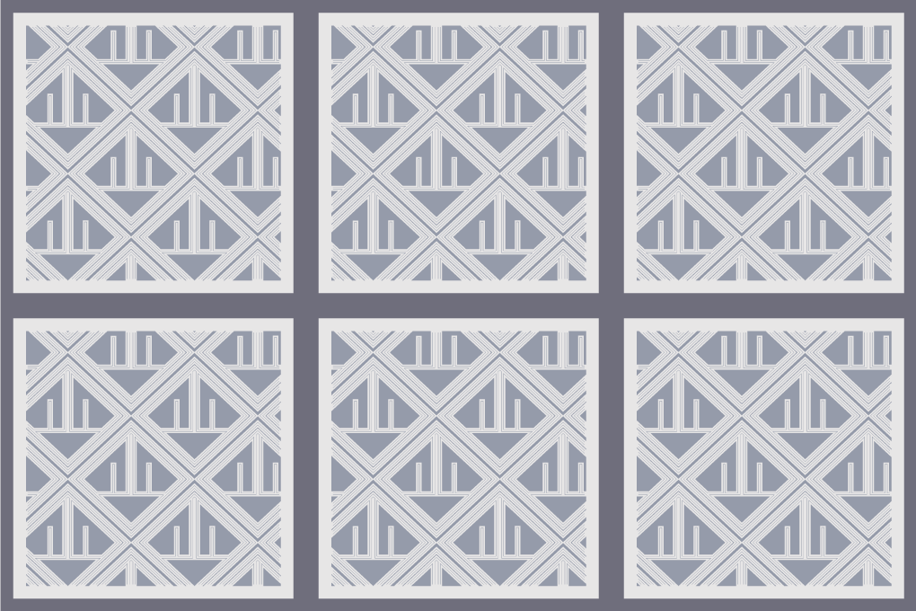 Vinilne preproge z geometrijskimi vzorci  zbirka vzorcev - TenStickers