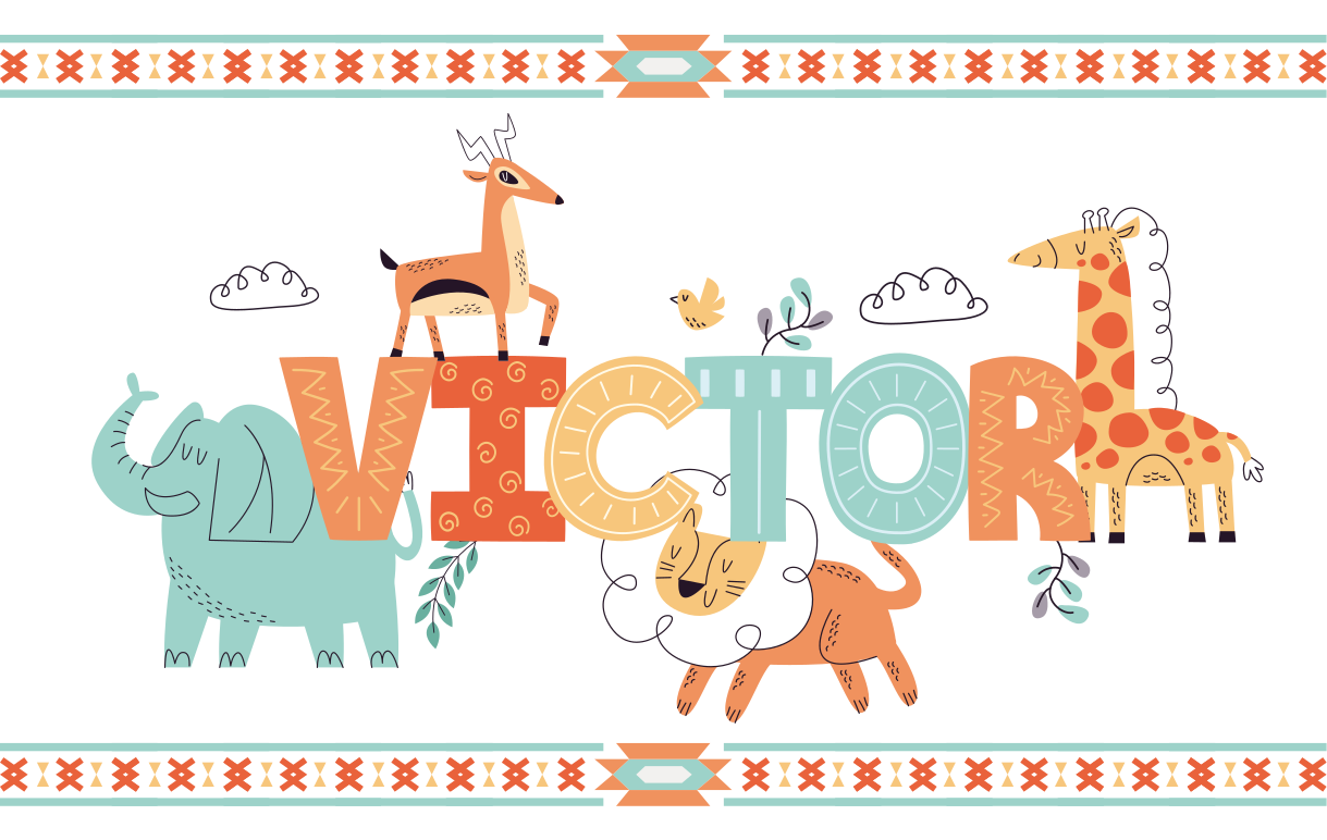 Personalizirana podloga za živali iz džungle - TenStickers