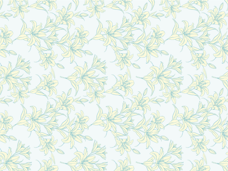 Nežen cvetni motiv Vinilne preproge v drugih vzorcih - TenStickers