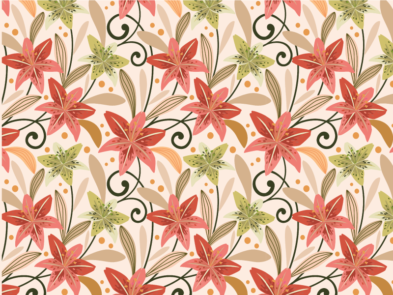 Cvetlični vrtinčni vzorec cvetlična vinilna preproga - TenStickers