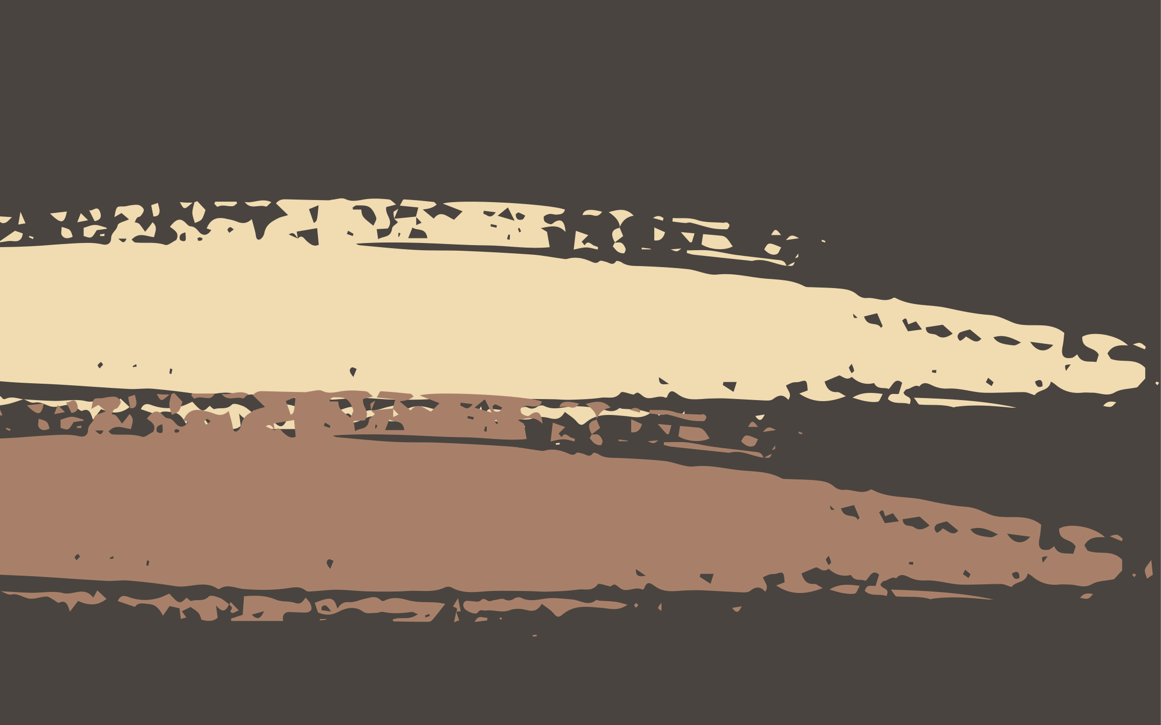 Abstrakten teksturiran trak Rjavi vinilni preproga - TenStickers