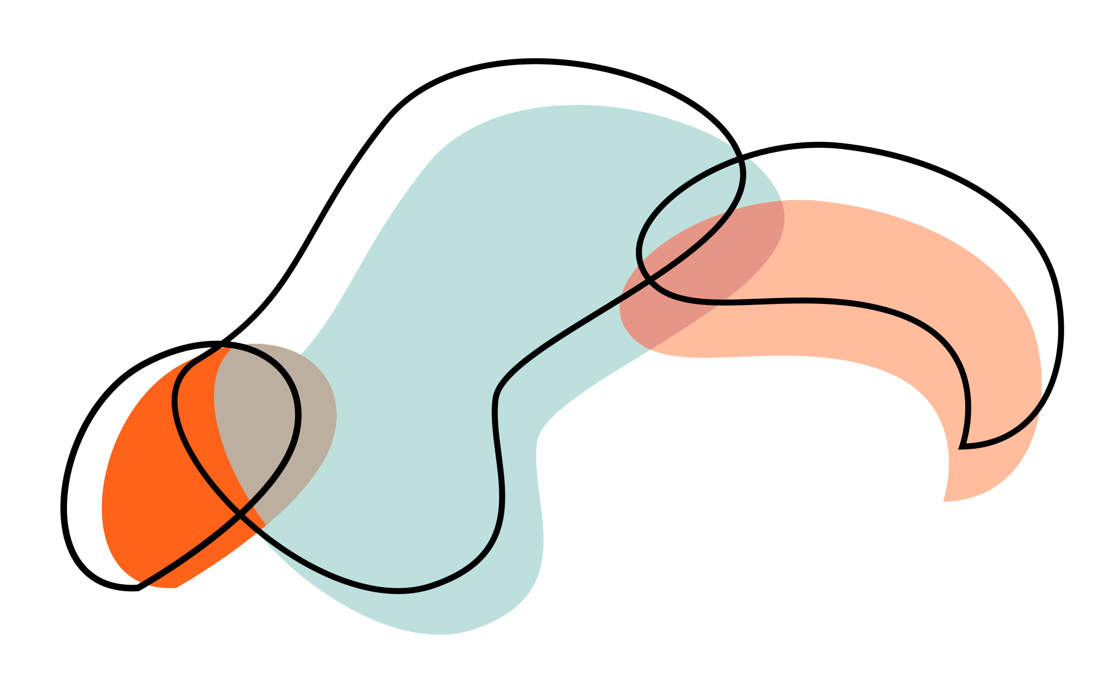Geometrijski krog ovali oblikujejo nordijsko preprogo - TenStickers