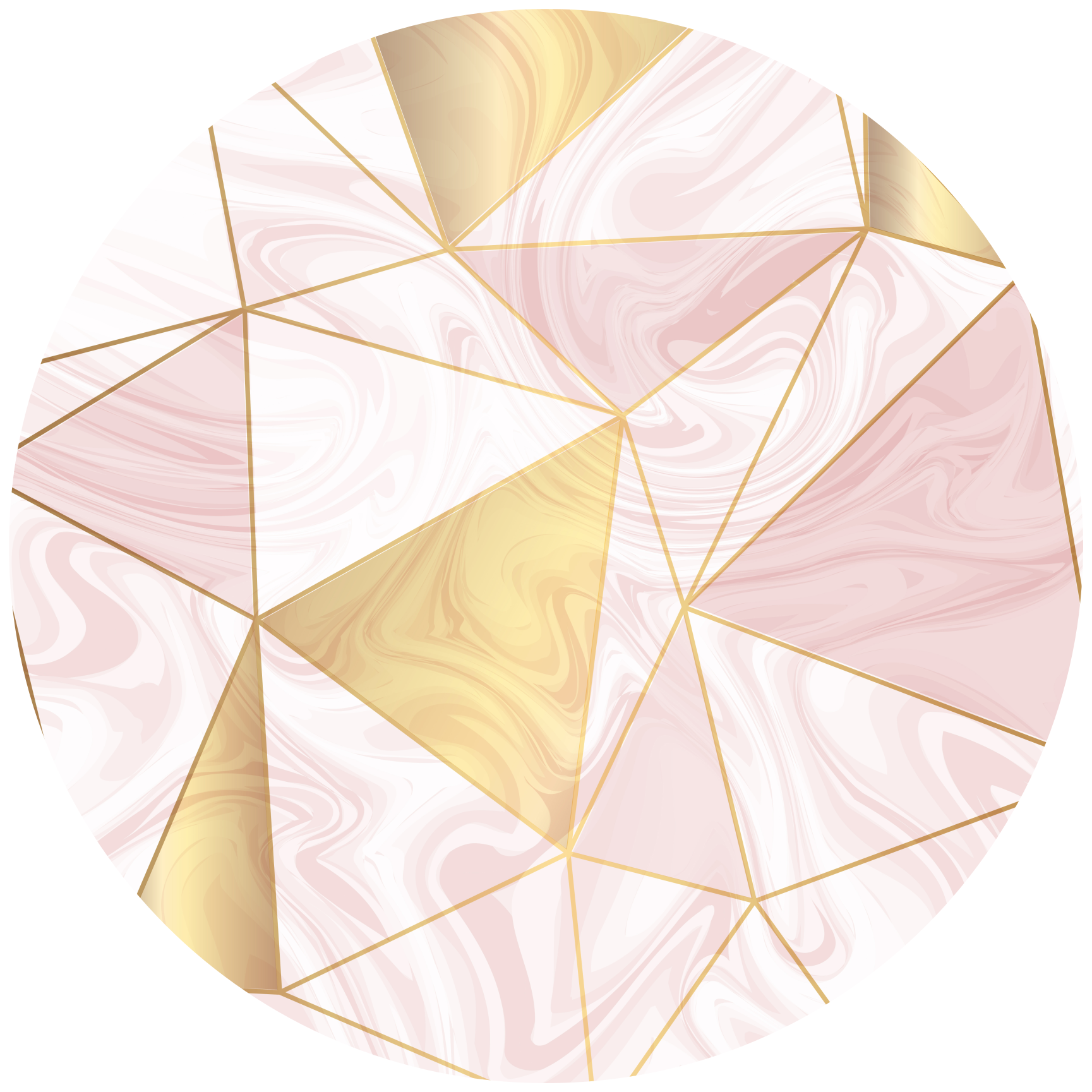 Geometrijska roza in siva diamantna nordijska preproga - TenStickers