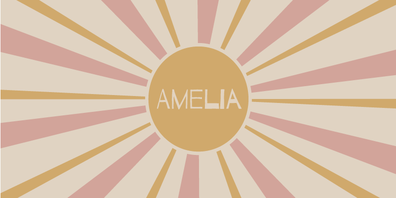 "boho" barvita sončna otroška preproga - TenStickers