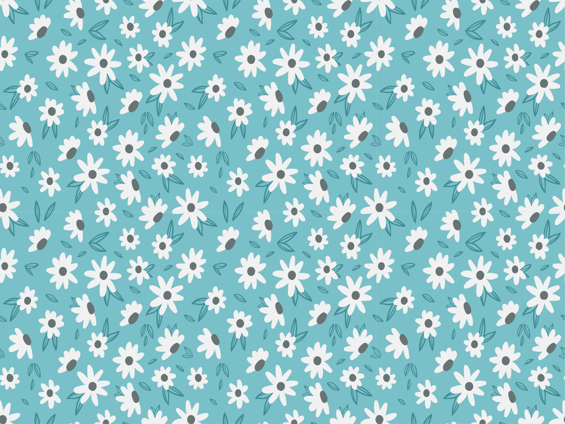 Dekor s cvetličnimi vzorci cvetlična vinilna preproga - TenStickers