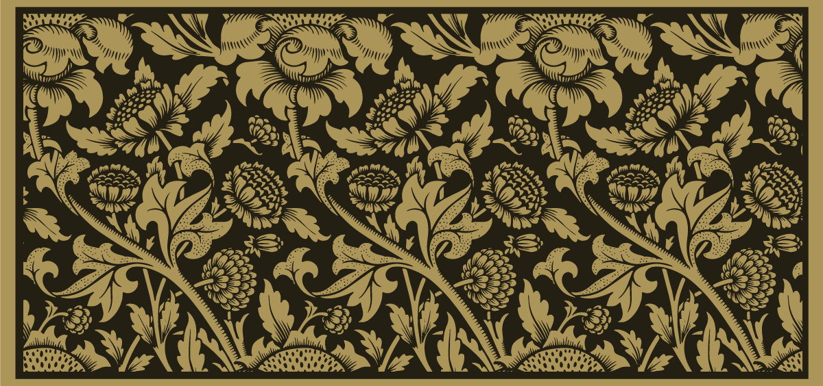 Botanični vzorec poudarek cvetlična vinilna preproga - TenStickers