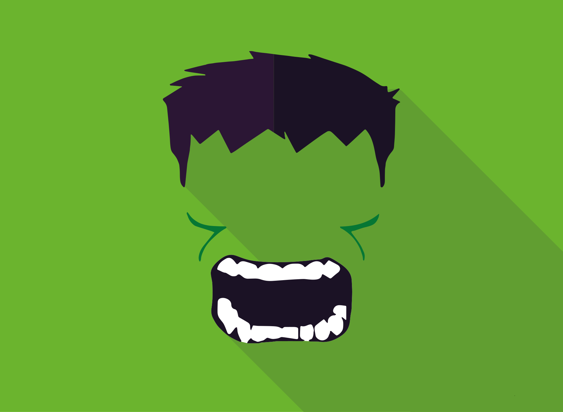 Zelena otroška vinilna preproga superheroja - TenStickers