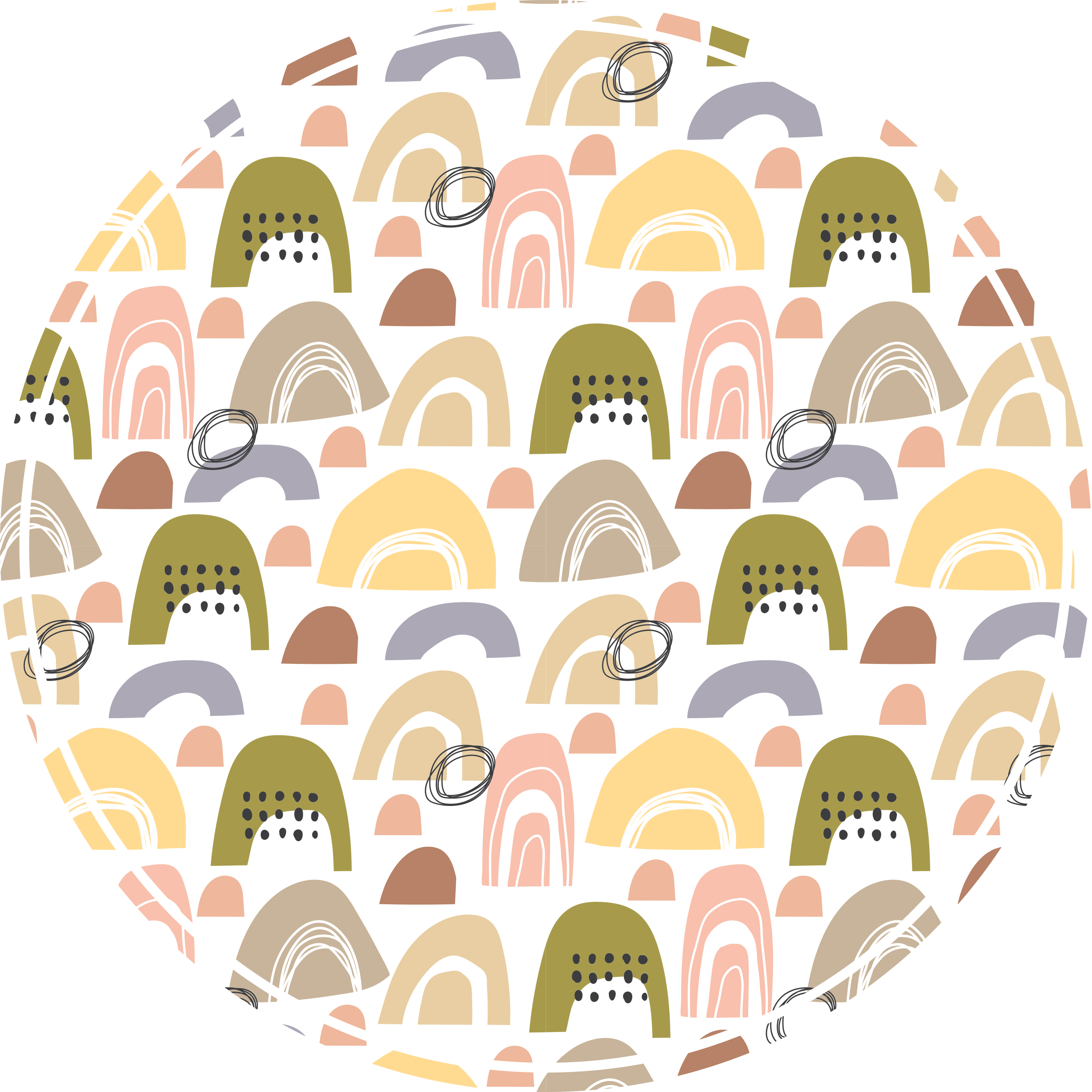 Nordijska mavrična preproga nordijska preproga - TenStickers