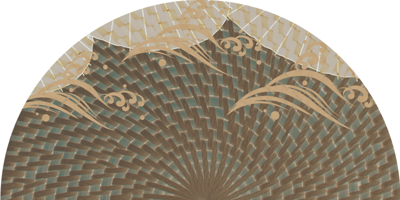 Japandi textured style vinilna preproga za dnevno sobo - TenStickers