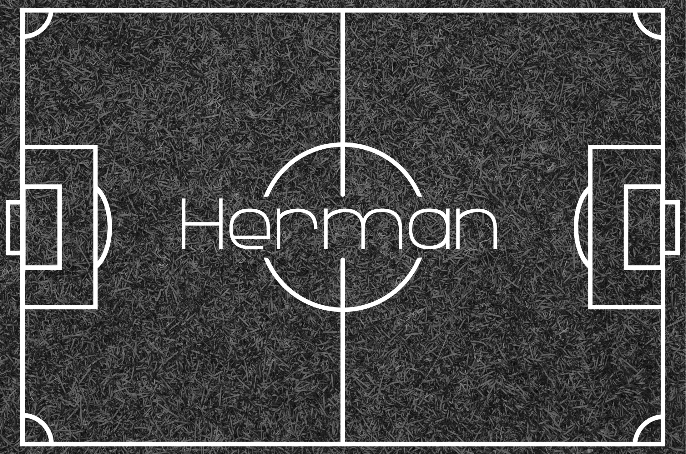 Nogometno igrišče z imenom Vinilna preproga z igre - TenStickers