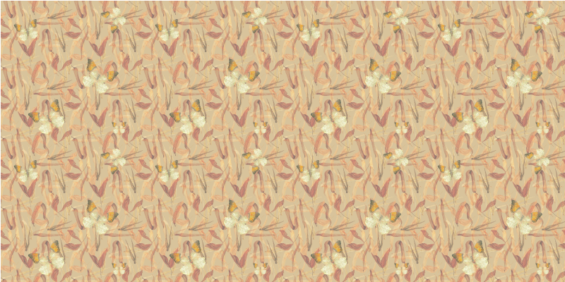 Floral patterned ensemble vinilna preproga za dnevno sobo - TenStickers