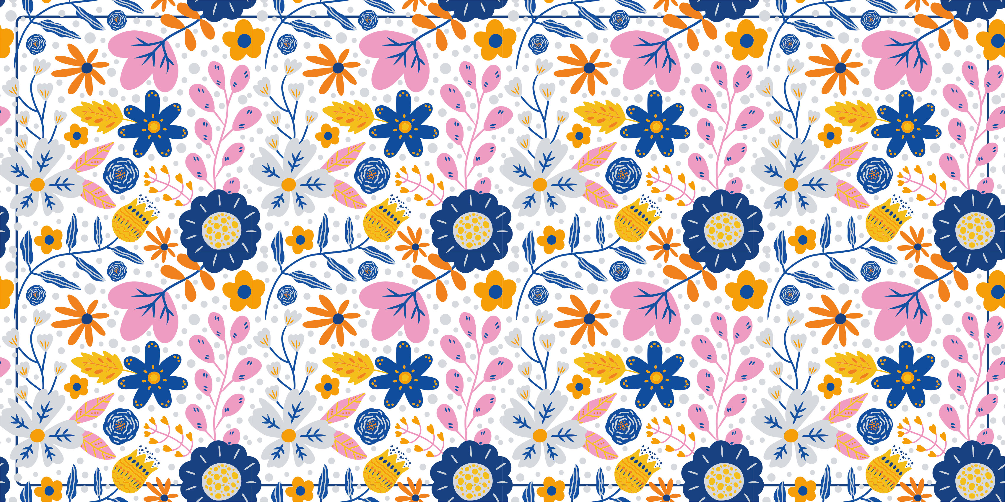 Cvetlično pomladno Naravne vinilnea preproga - TenStickers