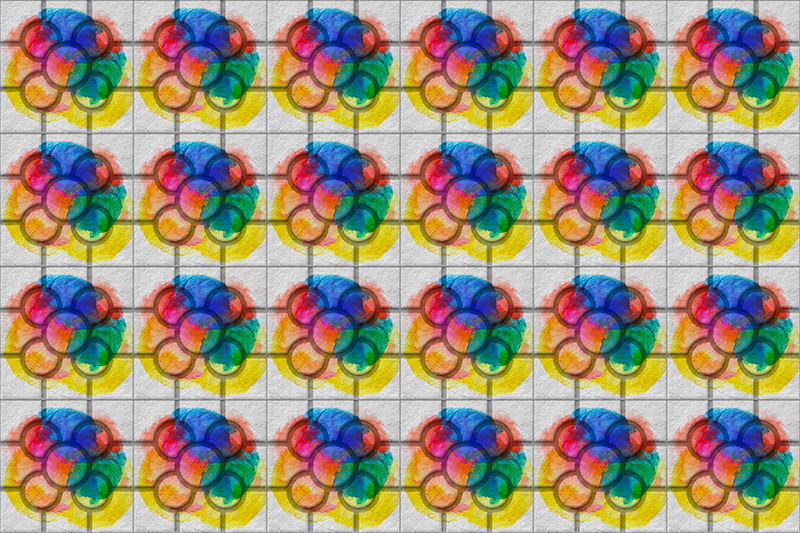 Keramične ploščice uličnih ulic v Barceloni Starinski vinilni tla - TenStickers