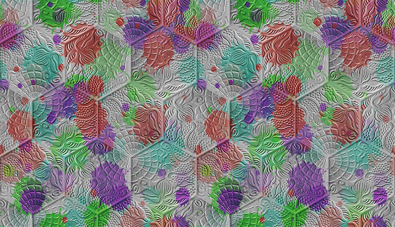 Gaudi ploščice so obarvaneGaudi ploščice so obarvane. Vinilna pre - TenStickers