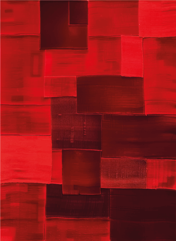 Rekonstruiran vzorec Rdeči vinilni preprogi - TenStickers