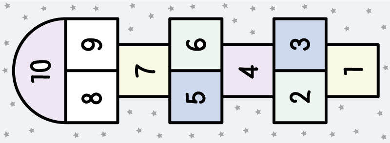 Poskočna igra Vinilna preproga z igre - TenStickers