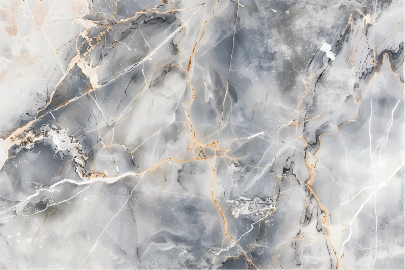 Modrikasto siv odtenek Marmorna vinilna preproga - TenStickers