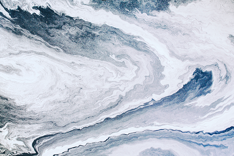 Minimalistična modra in siva Marmorna vinilna preproga - TenStickers