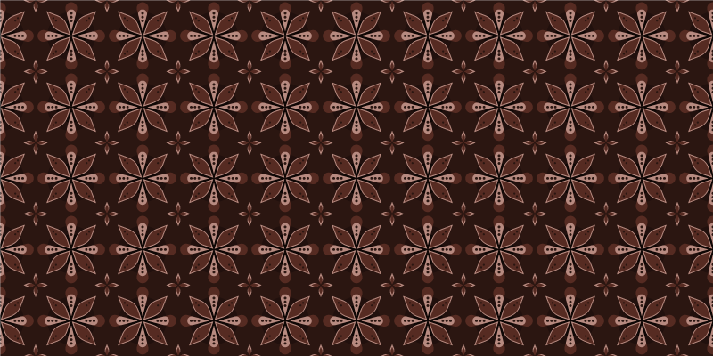 Geometrijska cvetlična simetrija Vinilna preproga za vhod - TenStickers