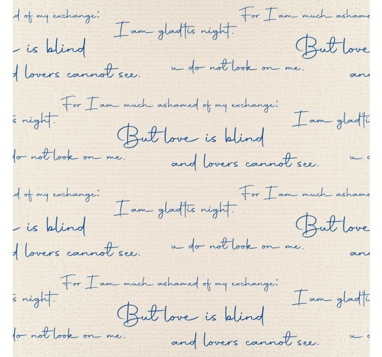 Tekstilna karta tapeta z napisi in črkami - TenStickers