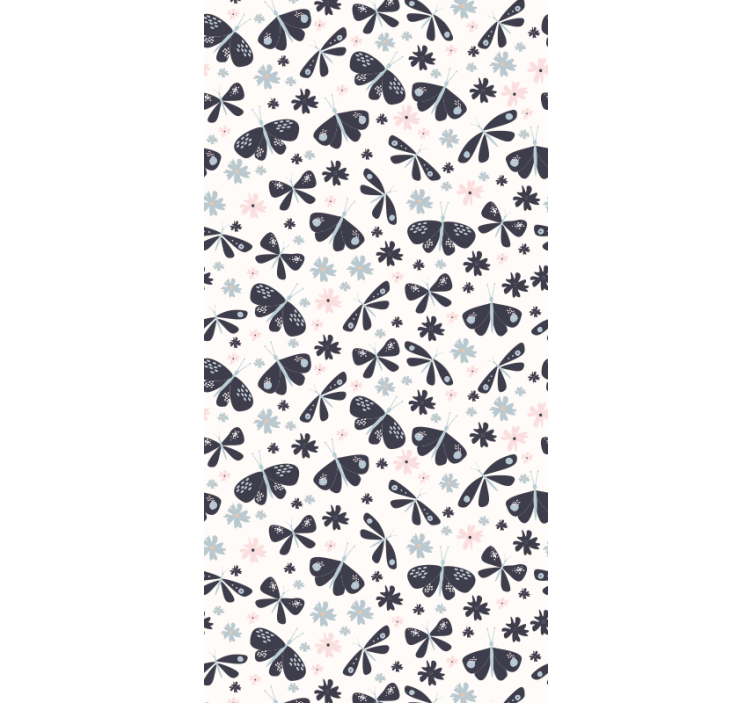 Floral bow patterns metuljev vzorci - TenStickers