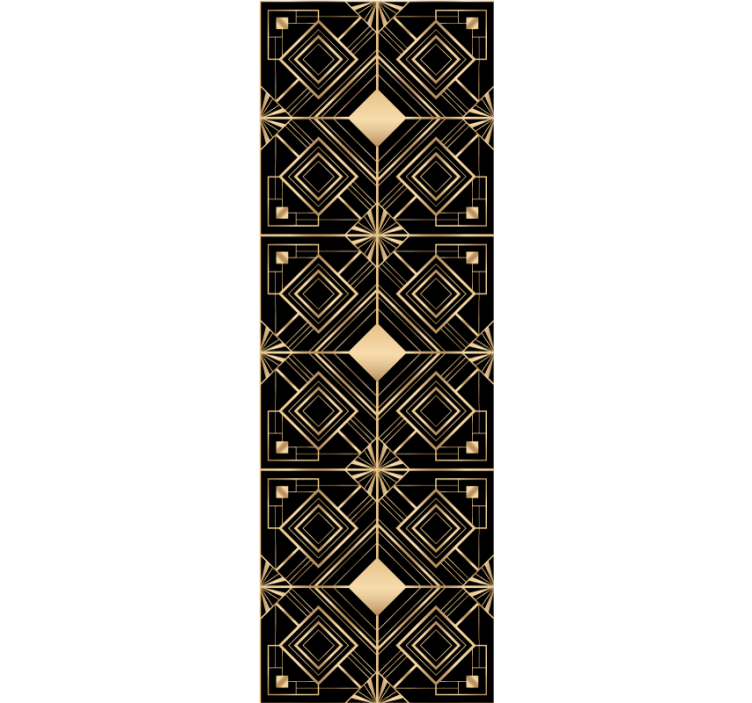 Geometrijske zlate oblike Tapete za jedilnico - TenStickers