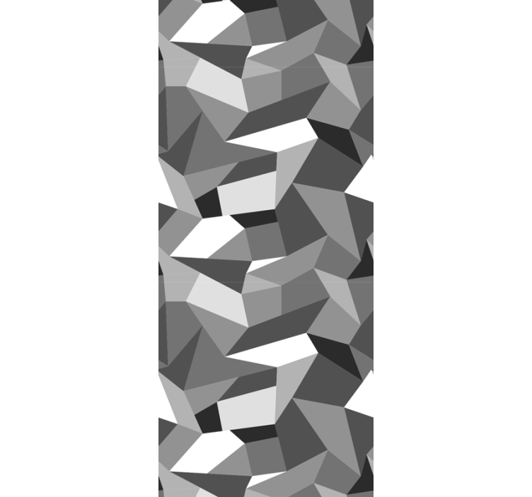 Sive nepravilne oblike geometrijski zidni papir - TenStickers