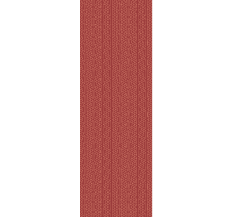 Osupljiv rdeč vzorec Trikotniški tapeti - TenStickers