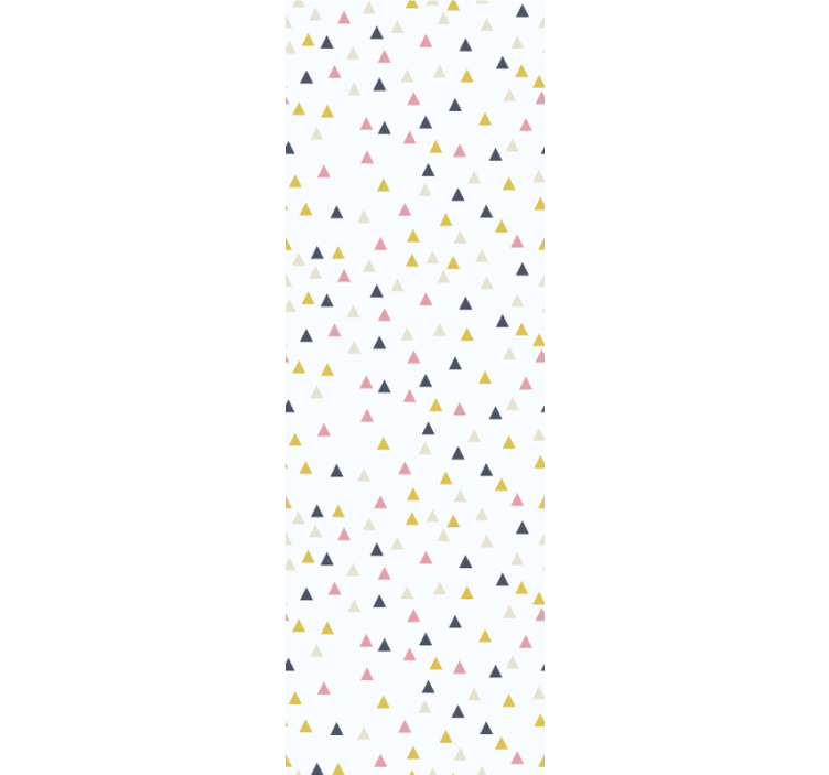 Barvita minimalistična bela oblika Trikotniški tapeti - TenStickers