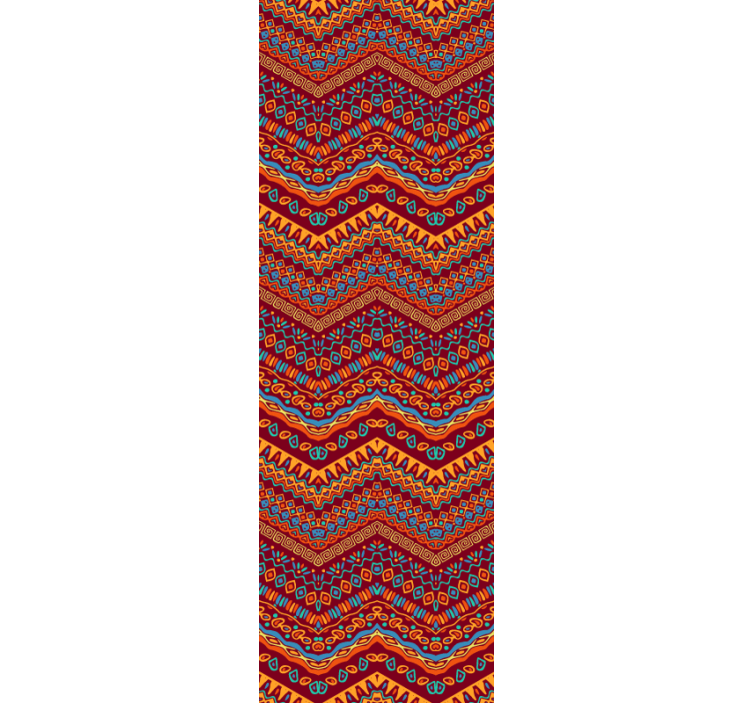 živahen geometrijski vzorec Tapeta za dnevno sobo - TenStickers