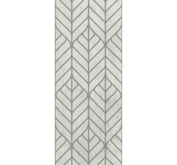 Listnato geometrijsko oblikovanje Tapeta za dnevno sobo - TenStickers