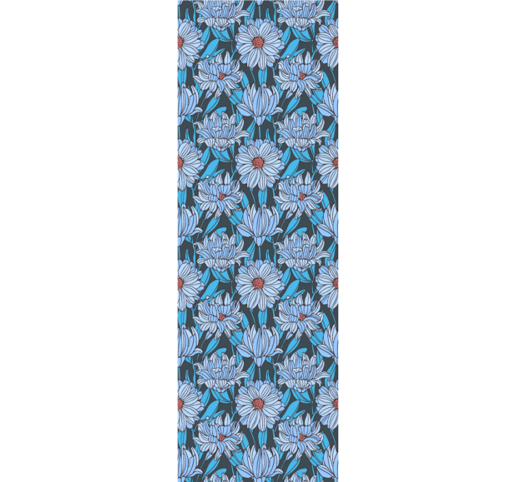 Bujno cvetlično oblikovanje tapeta z motivom vrtnice - TenStickers