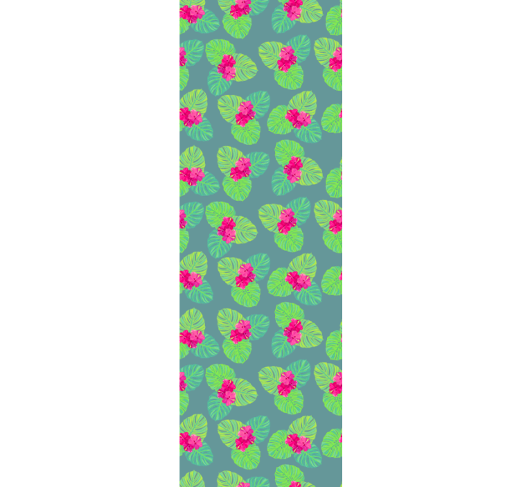 Exotic flowering leaves tapeta z motivom vrtnice - TenStickers