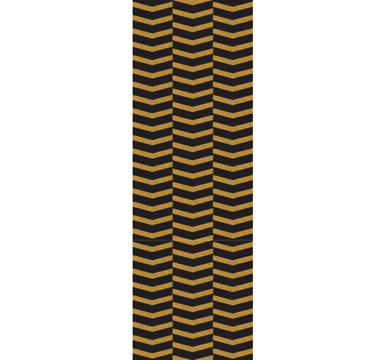 Dizajn črtastega ševrona geometrijski zidni papir - TenStickers