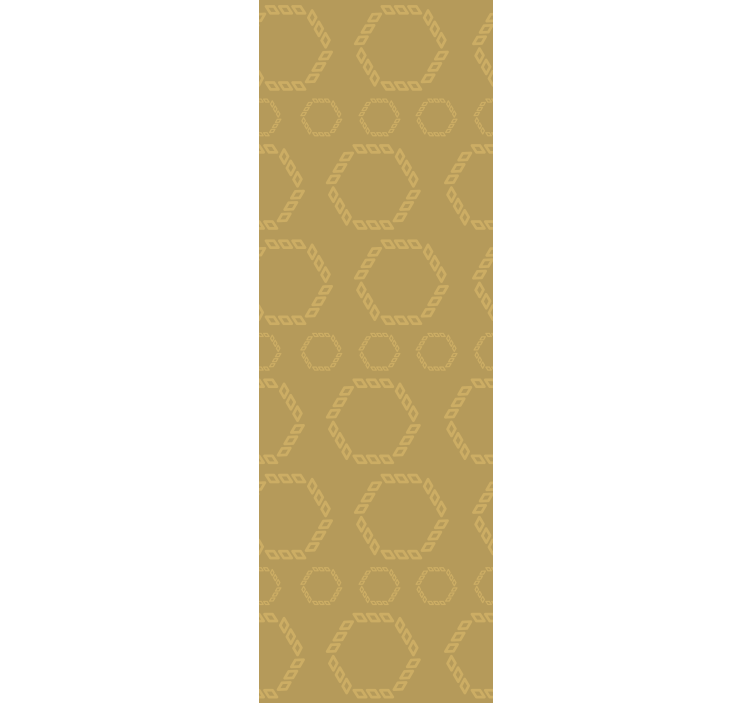 šesterokotni obrisni vzorec geometrijski zidni papir - TenStickers