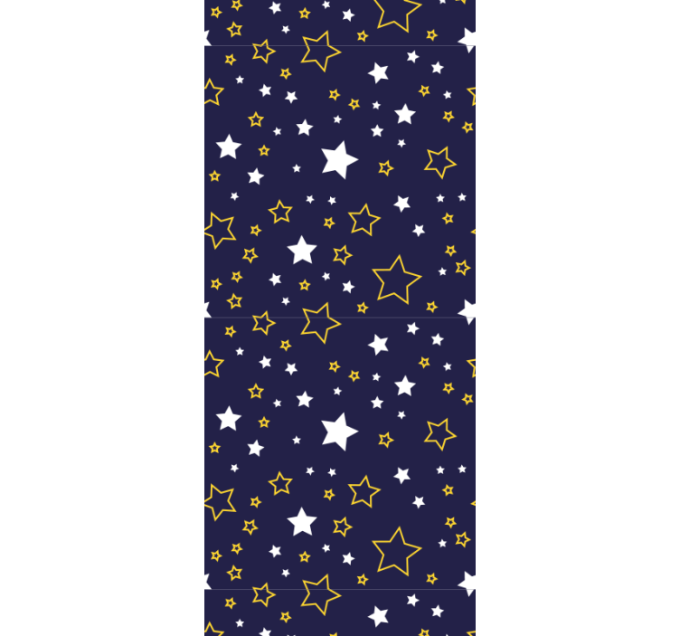 Navy starry night tapeta z zvezdami - TenStickers